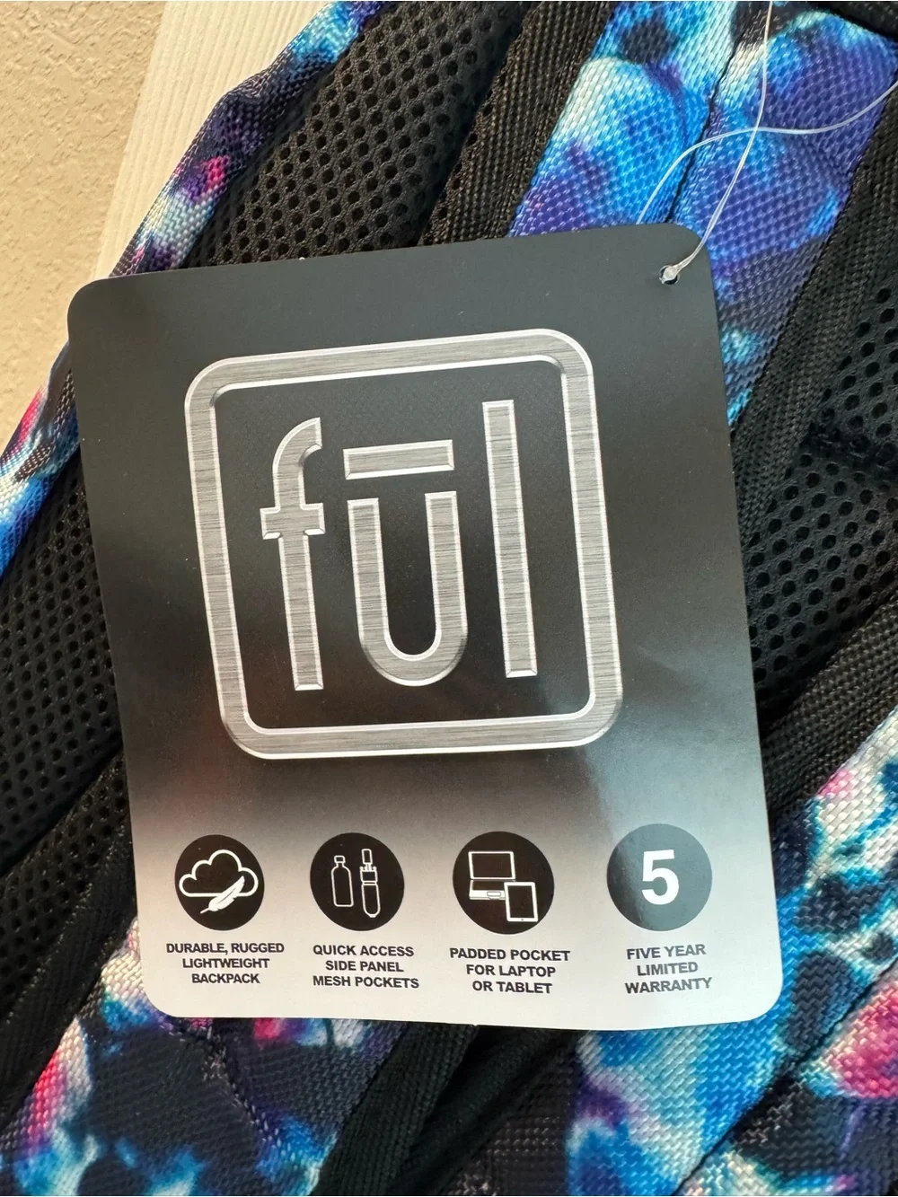 Ful Unisex Terrace Laptop Backpack Tie-Dye
